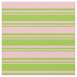 Green and Pink Lined/Striped Pattern Fabric