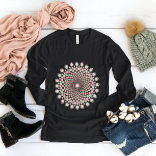 Green and Pink Mandala  T-Shirt