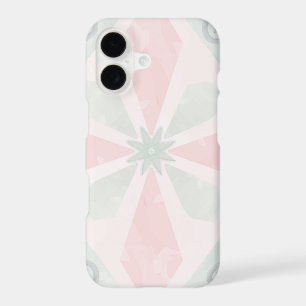 Green and pink pastel diamond pattern
