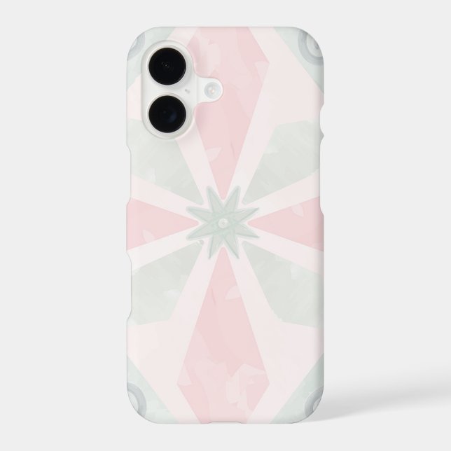 Green and pink pastel diamond pattern (Back)