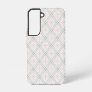 Green and pink pastel diamond pattern samsung galaxy case