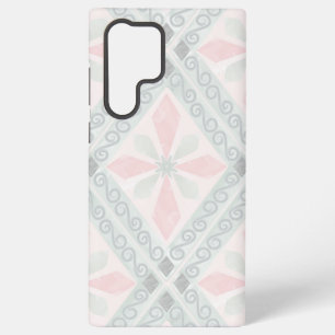 Green and pink pastel diamond pattern samsung galaxy case