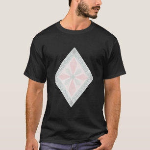 Green and pink pastel diamond pattern T-Shirt