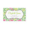 Green and Pink Retro Floral Damask