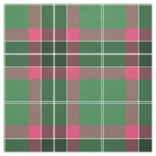 Green and Pink Tartan Fabric