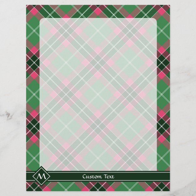 Green and Pink Tartan Flyer (Front)