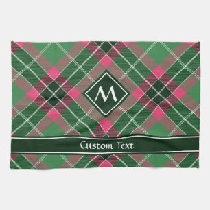 Green and Pink Tartan Tea Towel