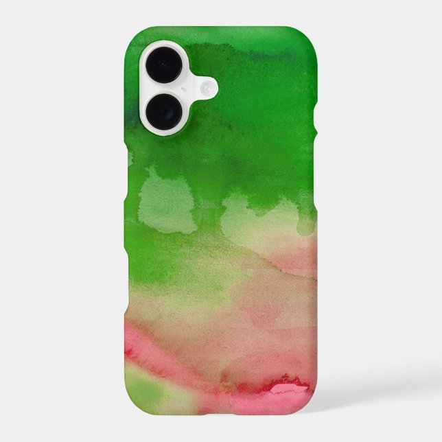 Green And Pink Watercolor Custom (Back)