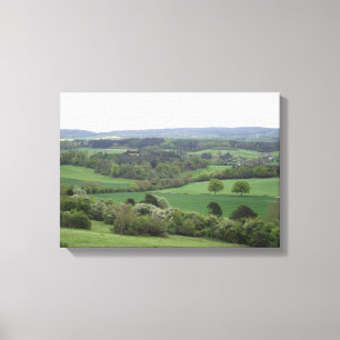 Green and Pleasant Land Stretched Canvas Print