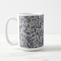 green and purple camo abstract