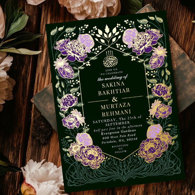 Green and Purple Enchanted Floral Muslim Wedding  (Creator Uploaded)