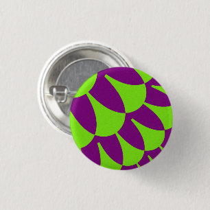 Green and Purple Scales 3 Cm Round Badge