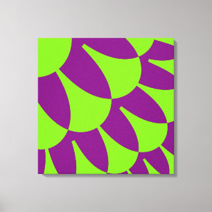 Green and Purple Scales Canvas Print