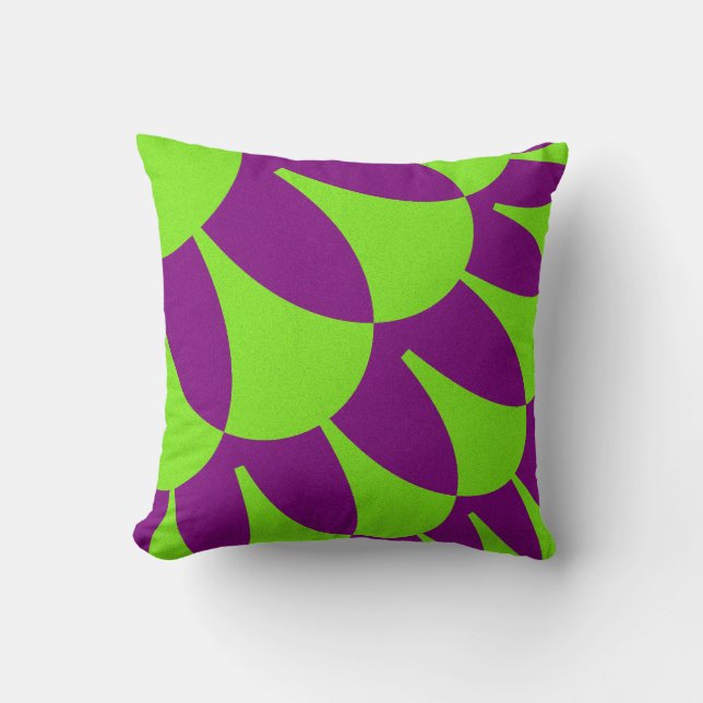 Green and Purple Scales Cushion (Front)