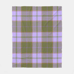 Green and Purple Tartan Plaid Scottish Seamless Pa Fleece Blanket