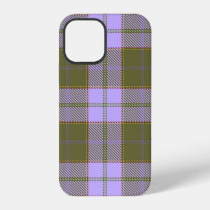 Green and Purple Tartan Plaid Scottish Seamless Pa iPhone 12 Case