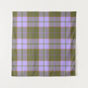 Green and Purple Tartan Plaid Scottish Seamless Pa Tapestry