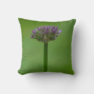 Green and Purpler Wildflower Cushion