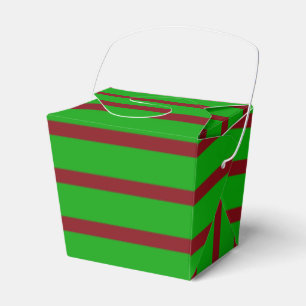 Green and Red Christmas Favour Box