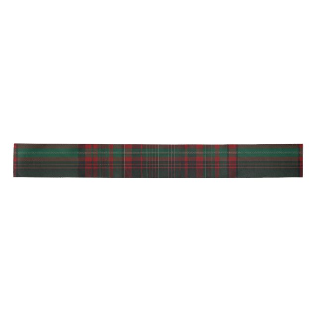 Green and Red Plaid Tartan Ribbon Satin Ribbon (Front)