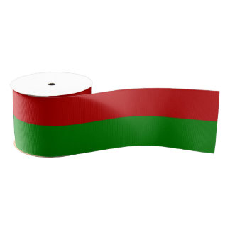 Green and Red Stripes Toksie Turbie Grosgrain Ribbon
