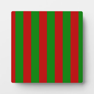 Green and Red Stripes Toksie Turbie  Plaque