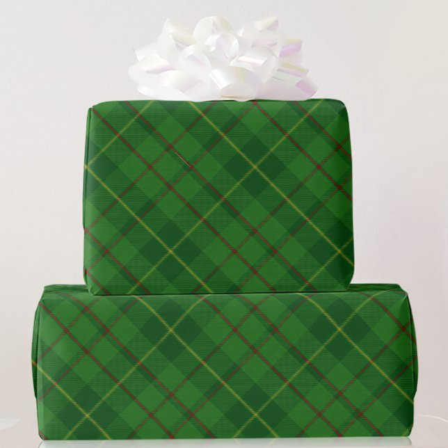 Green and Red Tartan Plaid Christmas Gift  Wrappin Wrapping Paper (Creator Uploaded)