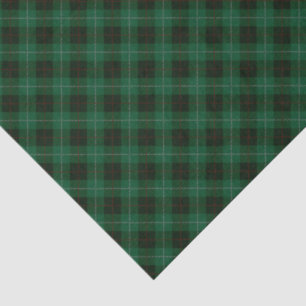 Green and Red Tartan Plaid Christmas Tissue Paper