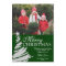 Green and Silver Christmas Tree Holiday Photo Card