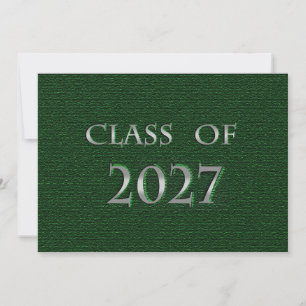 Green and Silver Class of 2027 Card