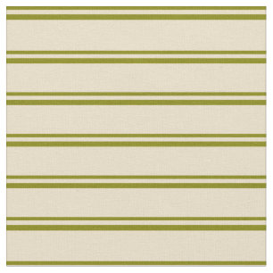 Green and Tan Lined/Striped Pattern Fabric