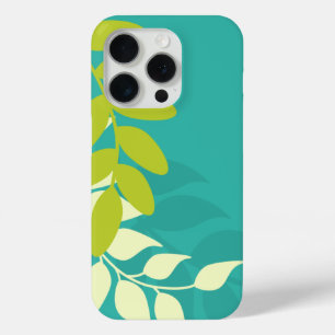 Green and Teal Vines iPhone 15 Pro Case