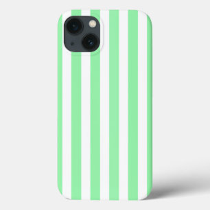 Green and white candy stripes Case-Mate iPhone cas 13 Case