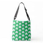 Green and White Clover Pattern