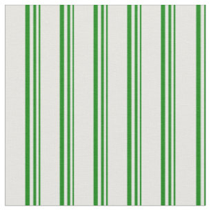 Green and White Coloured Pattern of Stripes Fabric