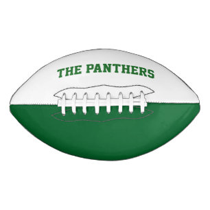 Green and White Custom Football American Football