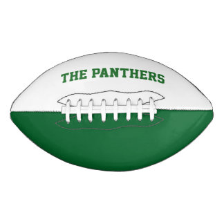 Green and White Custom Football American Football