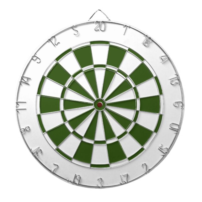 green and white dartboard (Front)