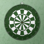Green and White Dartboard<br><div class="desc">Green and white coloured dart board.</div>