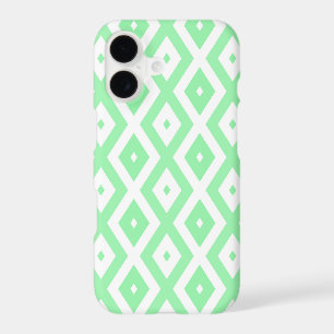 Green and white diamond pattern