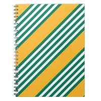 Green and white five stripe pattern with yellow