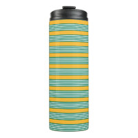 Green and white five stripe pattern with yellow