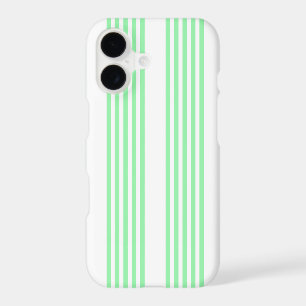 Green and white five stripes pattern