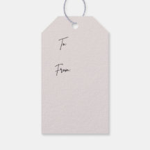 Green and white floral Gift Tag