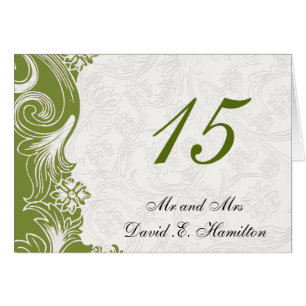 Green and White Floral Spring Wedding