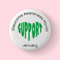 Green And White Glaucoma Awareness Month