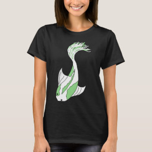green and white koi fish T-Shirt