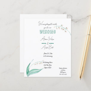 Green and White Lily of the Valley