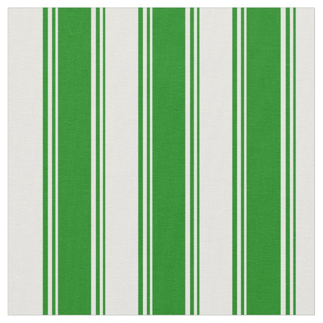 Green and White Lines Fabric (Close Up)