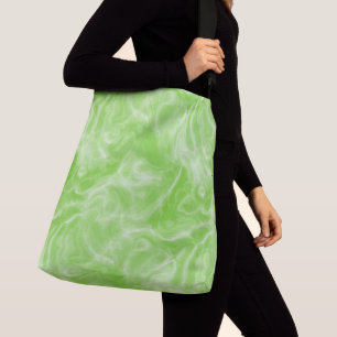 green and white marble Abstract Crossbody Bag